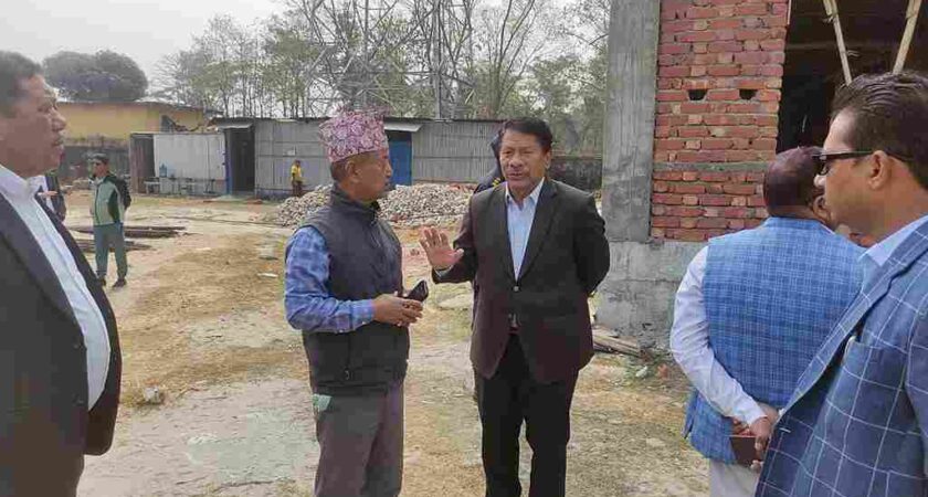 Ganeshman singh Academy and Technical School visited by Prakashman Singh